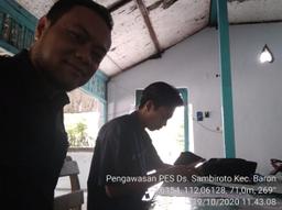 Pengawasan PES SP2020 di Desa Sambiroto, Baron