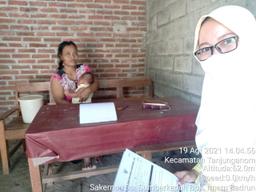 The enumeration of Sakernas August 2021 in Sumberkepuh Village, Tanjunganom