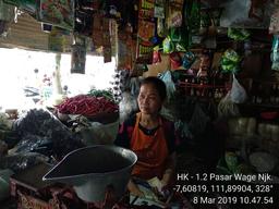 March Consumer Price Survey (HK 1.2) at Wage Nganjuk Market