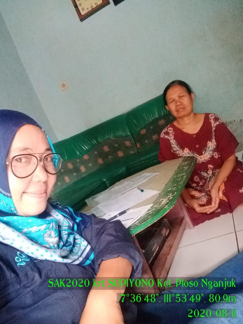 August 2020 Sakernas census in Ploso Village, Nganjuk