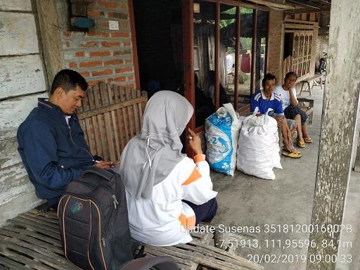 Updating Susenas Maret 2019 di Desa Senggowar, Gondang 002B