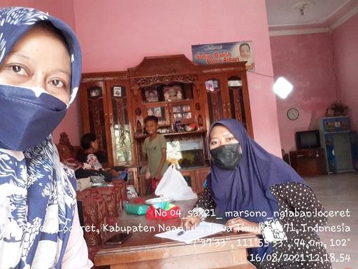 Enumeration of Sakernas August 2021 in Nglaban Village, Loceret