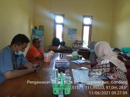 Monitoring of 2021 Village PODES Data Collection in Senggowar Village, Gondang