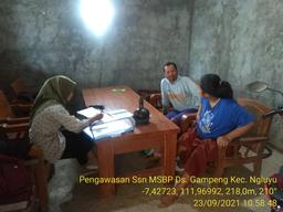 Supervision of the September 2021 Susenas Enumeration in Gampeng Village, Ngluyu