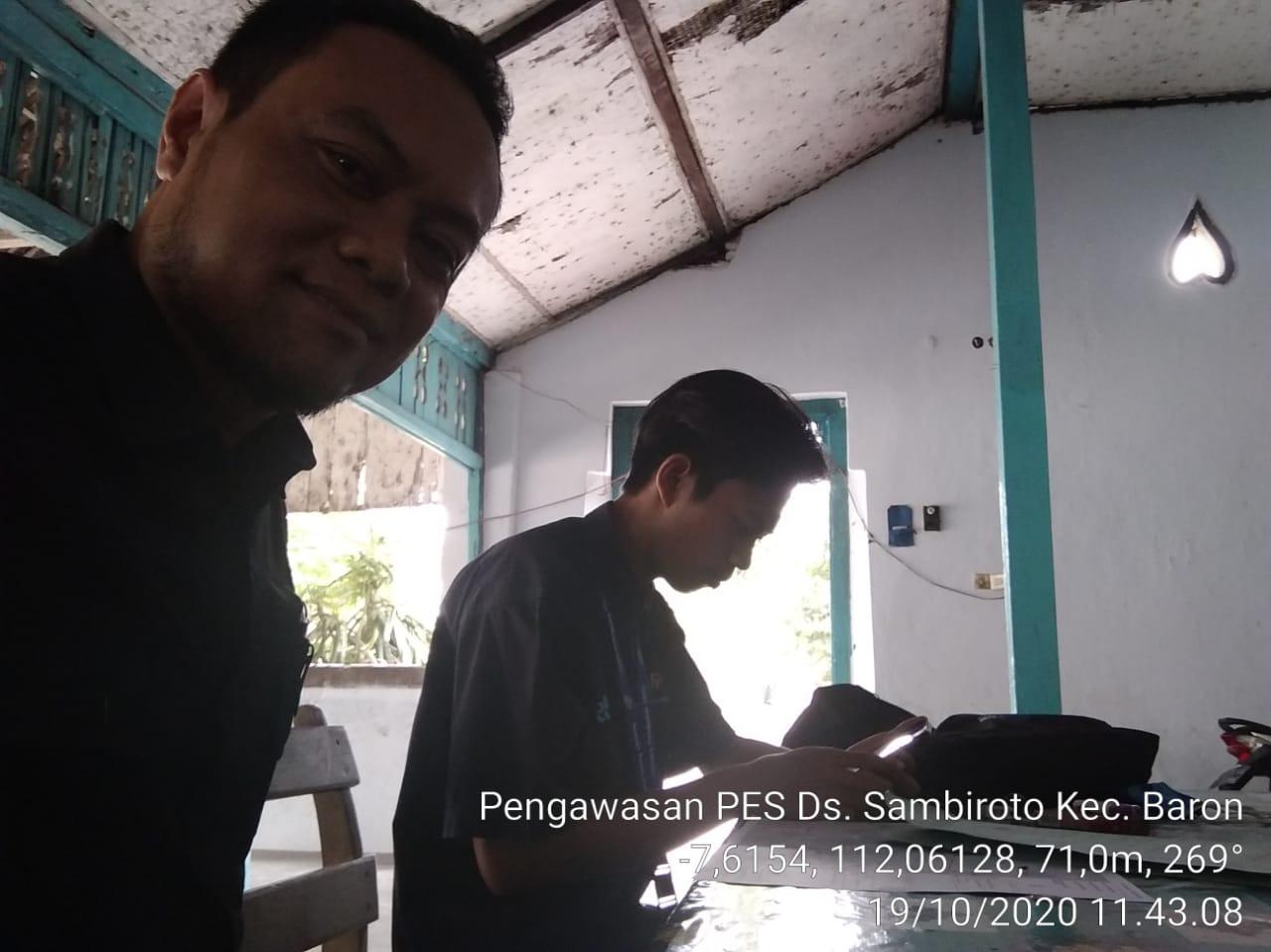 Pengawasan PES SP2020 di Desa Sambiroto, Baron