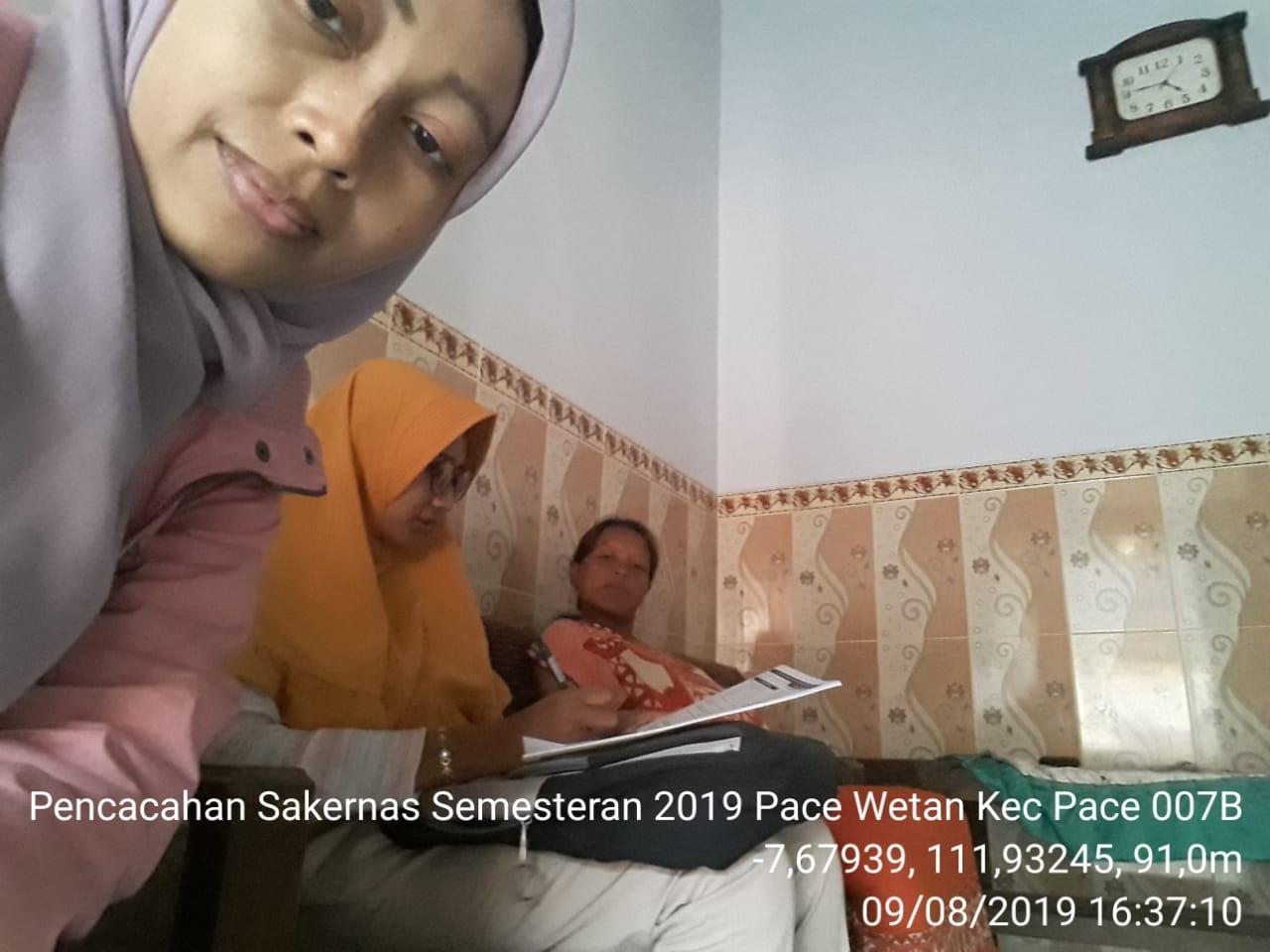 Pengawasan Pencacahan Sampel Ruta Sakernas Tahunan 2019 di Desa Pace Wetan, Pace