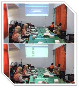 Socialization of the BPS Nganjuk Regency Website to the BPBD Nganjuk Regency