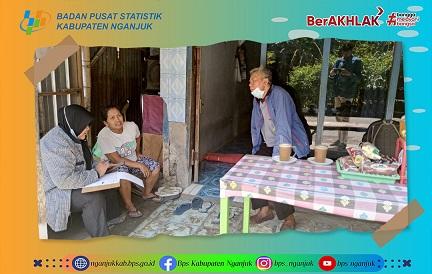 Supervision of the August 2022 Sakernas Enumeration in Sawahan Village, Lengkong