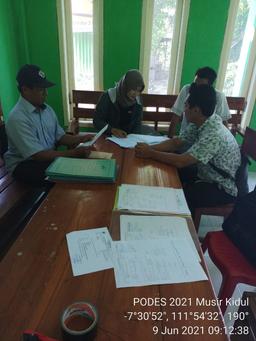 Monitoring of 2021 Village PODES Data Collection in Musir Kidul Village, Rejoso