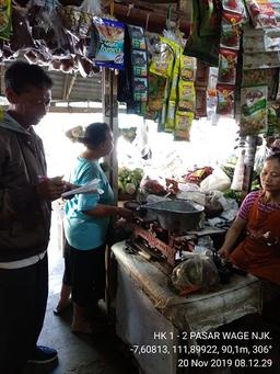 Consumer Price Survey (HK 1.2) at Wage Market, Nganjuk