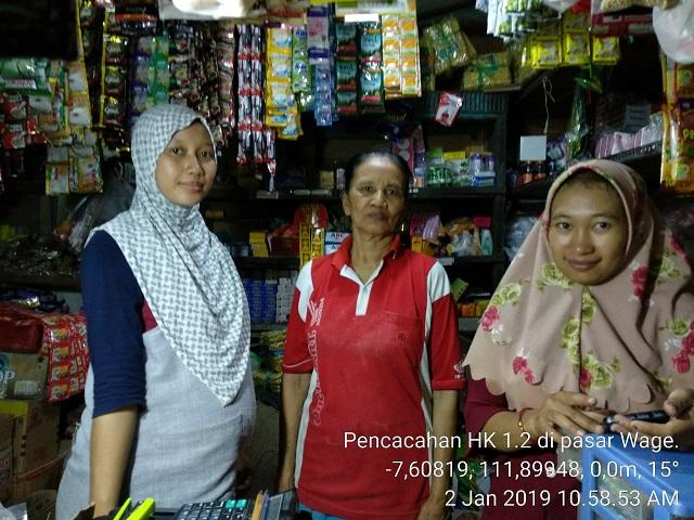 Survei Harga Konsumen (HK 1.2) di Pasar Wage Kecamatan Nganjuk