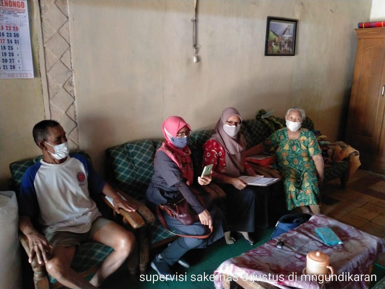 Supervision of the August 2021 Sakernas Enumeration in Mangundikaran Village, Nganjuk