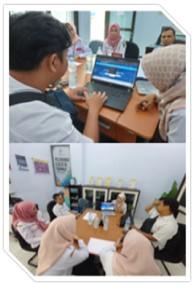 Socialization of Website and Halo PST to the Nganjuk Regency PPKB Office