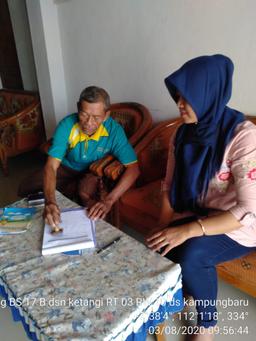 Updating Sakernas August 2020 in Kampungbaru Village, Tanjunganom