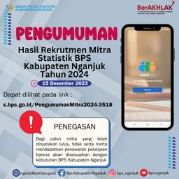 Pengumuman Hasil Rekrutmen Mitra Statistik 2024