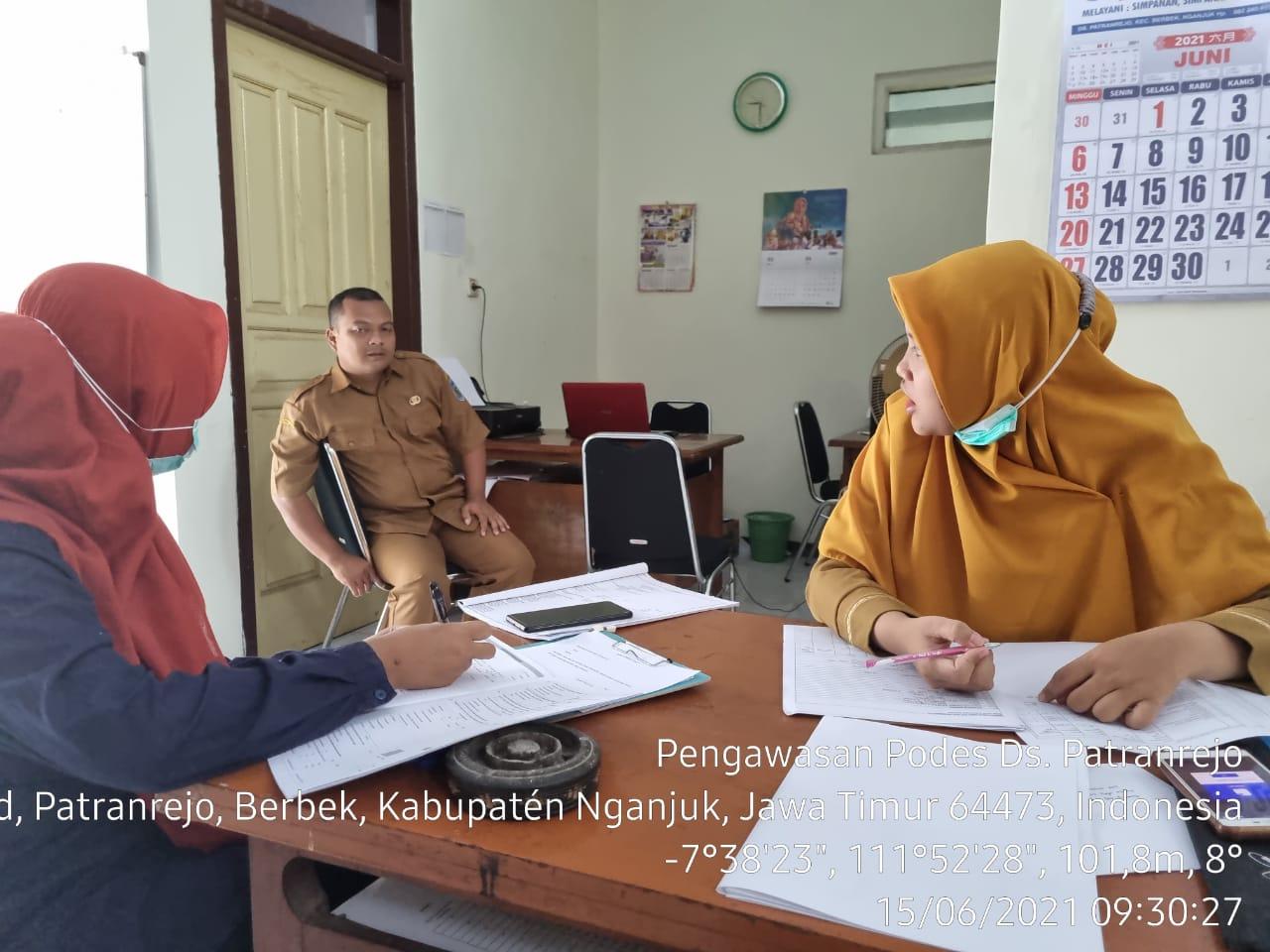 Monitoring of 2021 Village PODES Data Collection in Patranrejo Village, Berbek