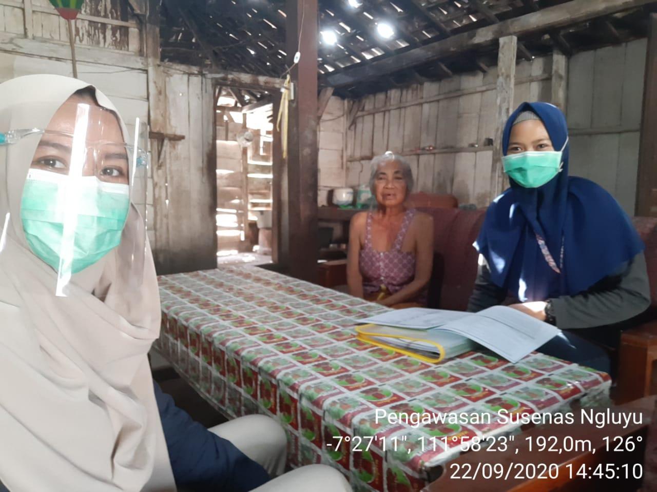 September 2020 Ruta Susenas Enumeration Supervision in Tempuran Village, Ngluyu