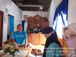 Supervision of the August 2020 Sakernas Enumeration in Sumberwindu Village, Berbek