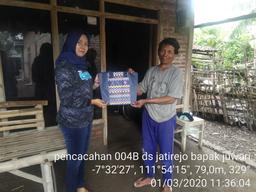 Enumeration of Susenas Households Sample March 2020 in Jatirejo Village 004B, Rejoso