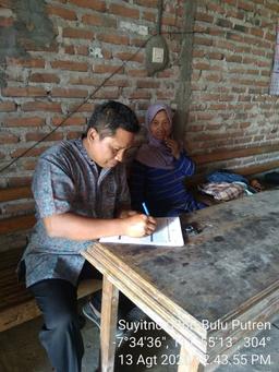 August 2020 Sakernas census in Putren Village, Sukomoro