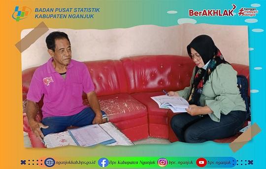 Pencacahan Ruta Susenas September 2022 di Kelurahan Kapas, Sukomoro