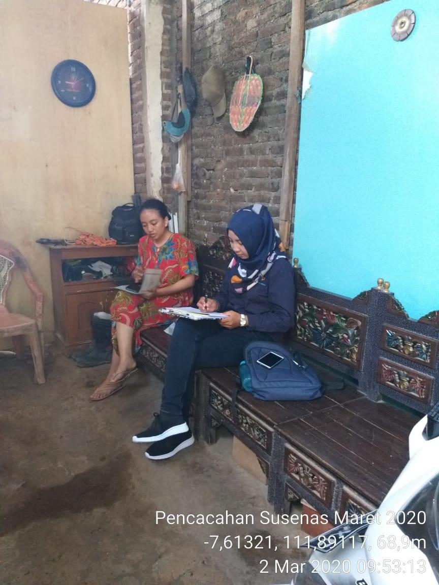 Enumeration of March 2020 Susenas Household Sample in Jatirejo Village, Nganjuk