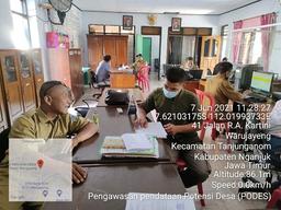 Monitoring of 2021 Village PODES Data Collection in Warungjayeng Village, Tanjunganom