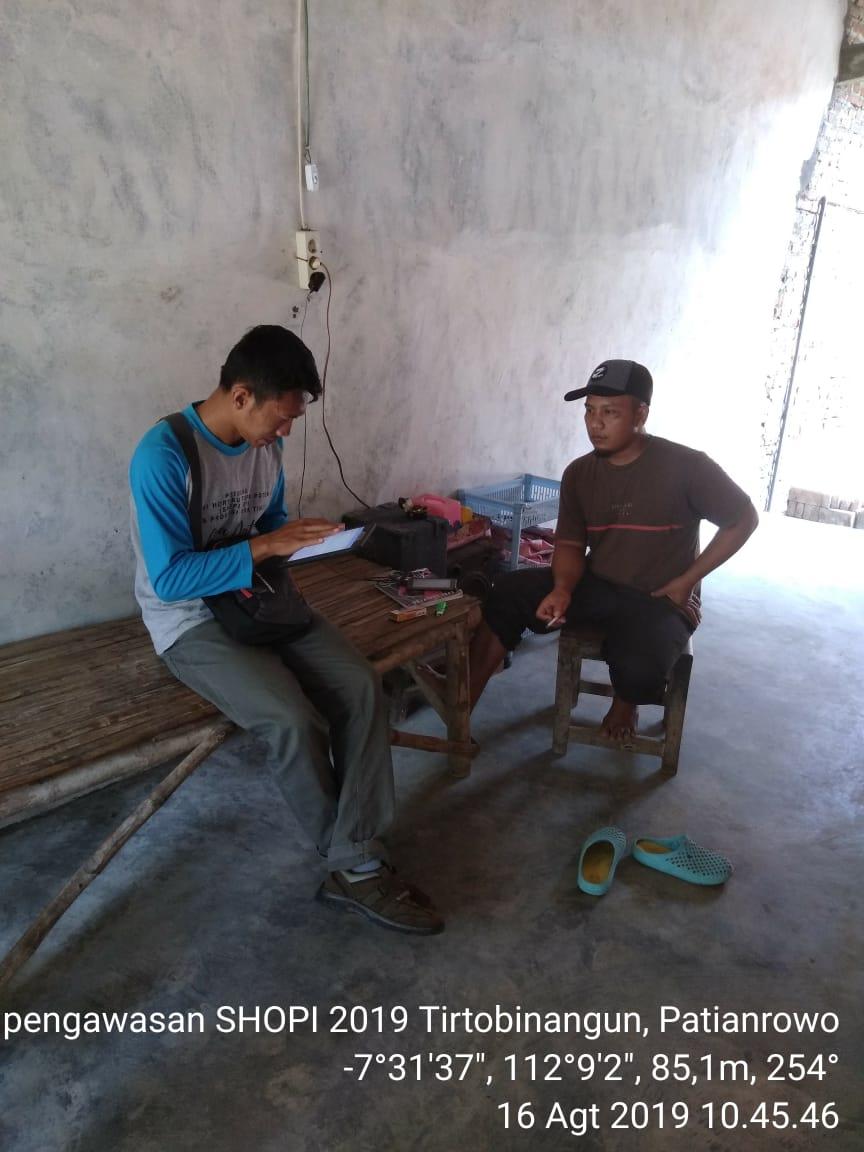 Enumeration of the 2019 SHOPI Sample in Tirtobinangun Village, Patianrowo