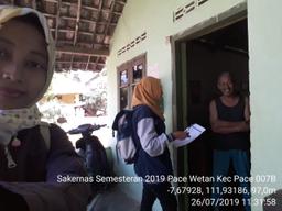 2019 Annual Sakernas Updating Monitoring in Pace Wetan Village, Pace