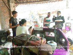 Supervision of the 2020 Rice Milling Survey in Mabung Village, Baron