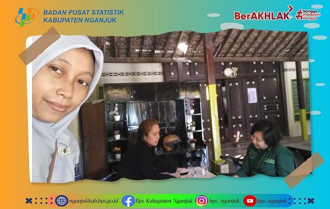 Pengawasan Pencacahan Susenas MKP 2022 di Desa Kenep, Loceret