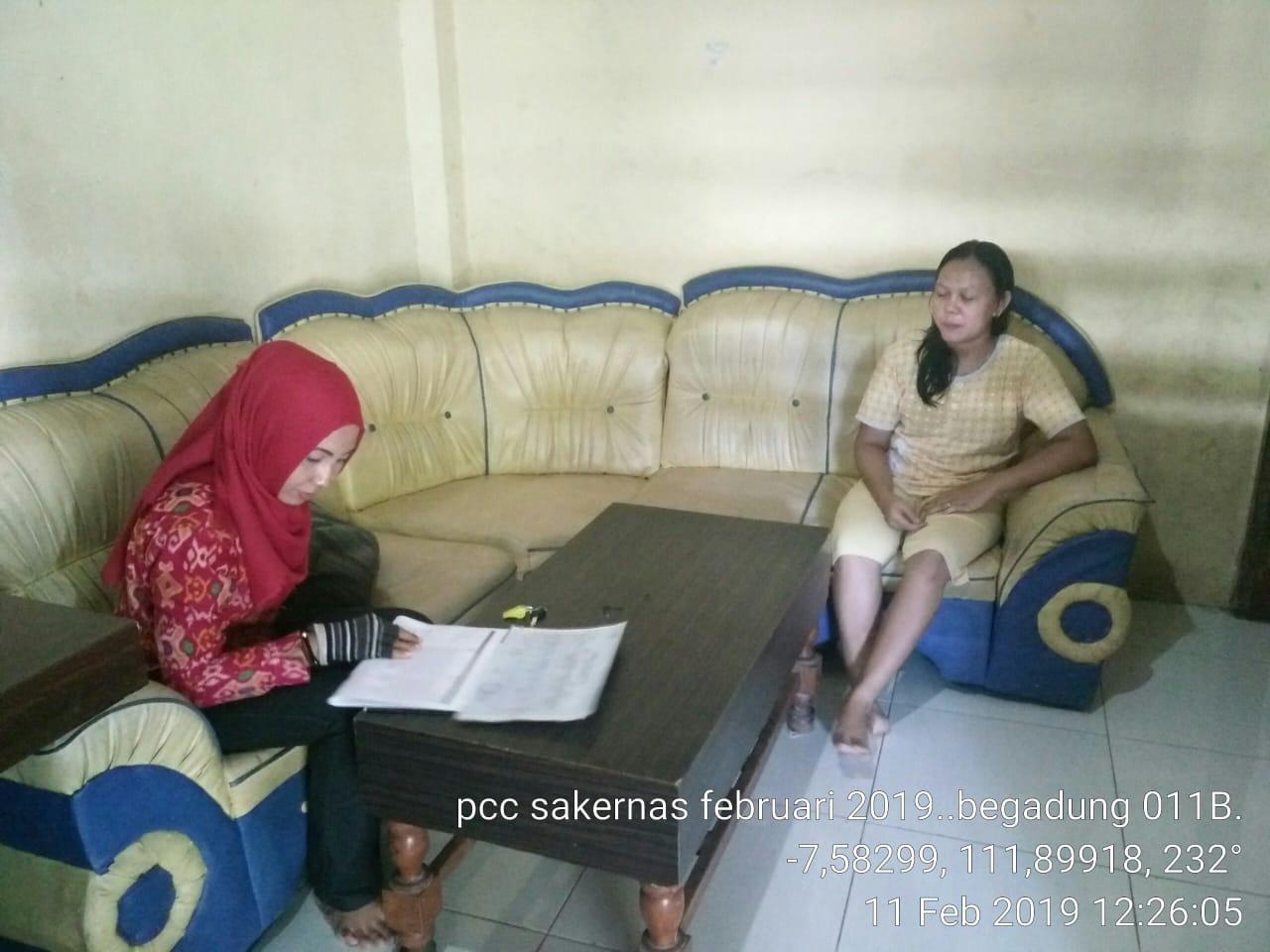 Enumeration of Sakernas Ruta February 2019 in Begadung BS 11B