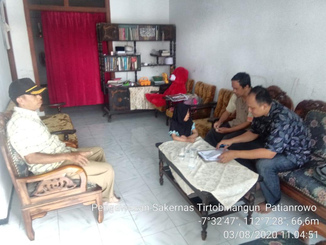 Updating Sakernas Agustus 2020 di Desa Tirtobinangun, Patianrowo