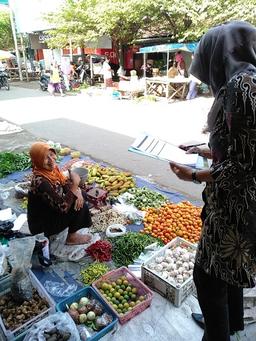 Susenas March 2020 Price Range Survey at Sambikenceng Market, Baron