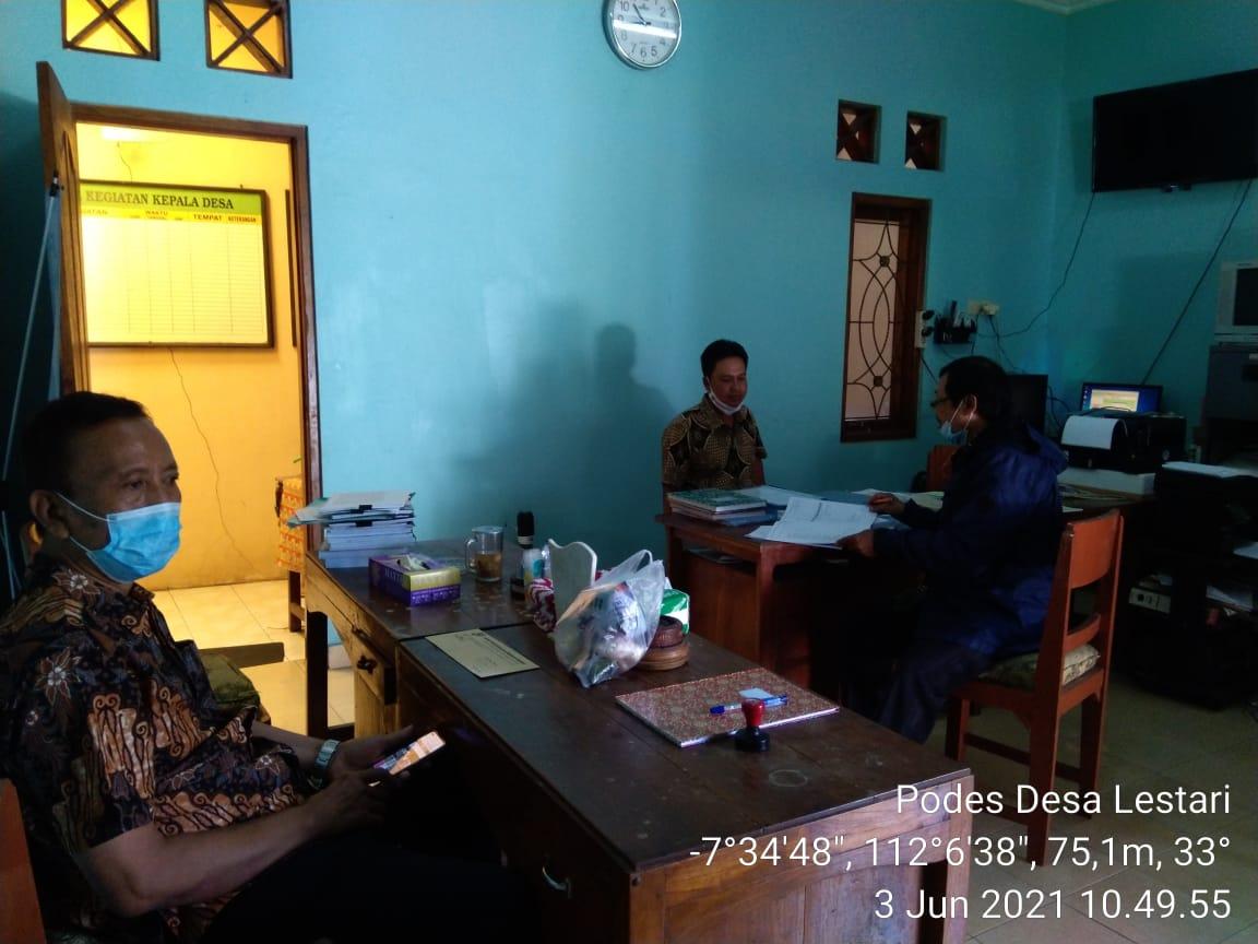 2021 Village PODES data collection in Lestari Village, Patianrowo