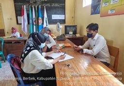 Monitoring of 2021 Village PODES Data Collection in Bendungrejo Village, Berbek