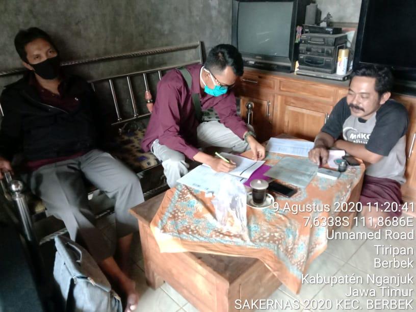 Supervision of the August 2020 Sakernas Enumeration in Tiripan Village, Berbek