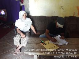 Enumeration of 2019 Annual Sakernas Household Samples in Cengkok Village, Ngronggot