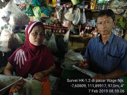 Consumer Price Survey (HK 1.2) at Wage Nganjuk Market