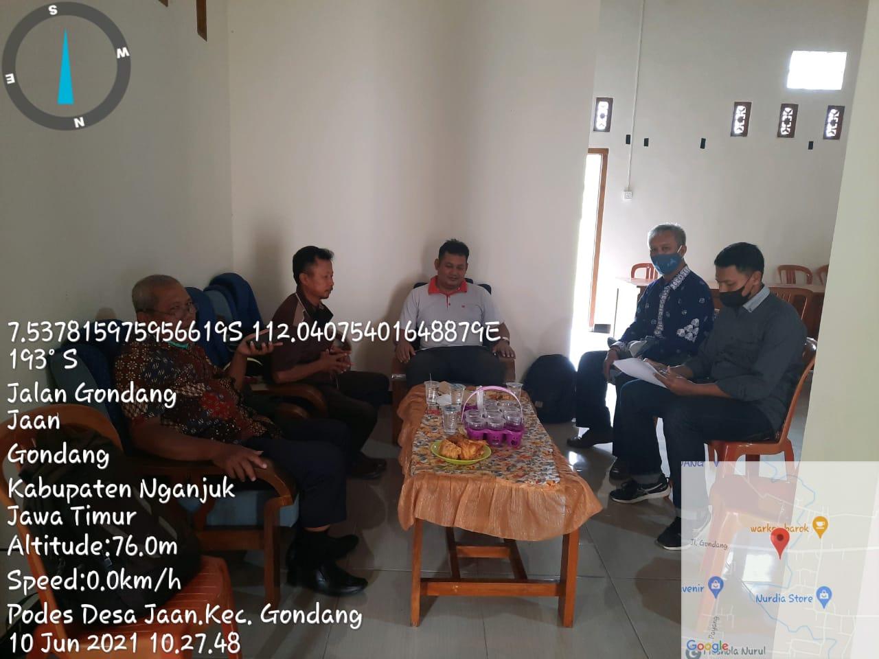 Monitoring of 2021 Village PODES Data Collection in Jaan Village, Gondang