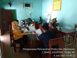 Monitoring of 2021 Village PODES Data Collection in Pandantoyo Village, Kertosono