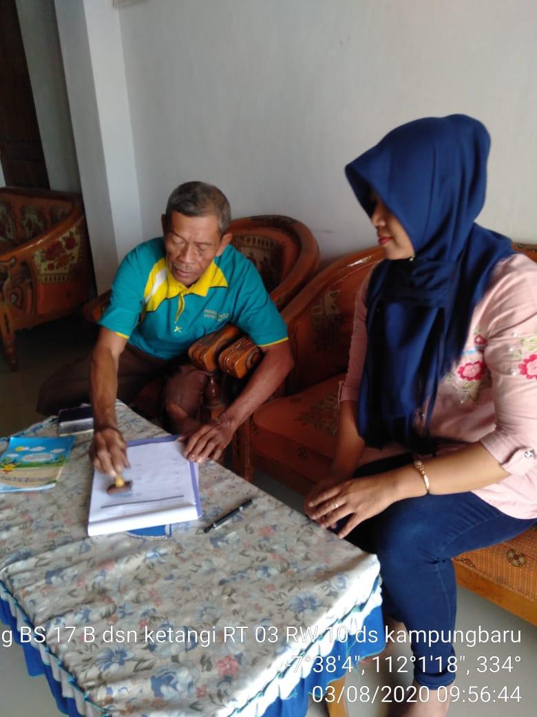 Updating Sakernas August 2020 in Kampungbaru Village, Tanjunganom