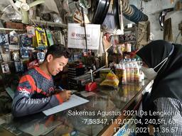 Enumeration of Sakernas August 2021 in Lengkong Village, Lengkong