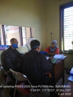 Supervision of Updating PODES 2020 in Putren Village, Sukomoro