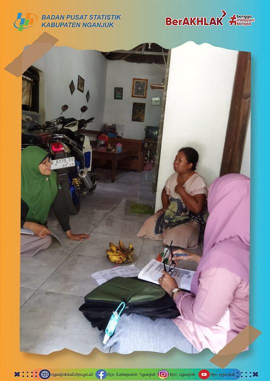 Supervision of March 2023 Susenas Household Enumeration in Joho Village, Pace