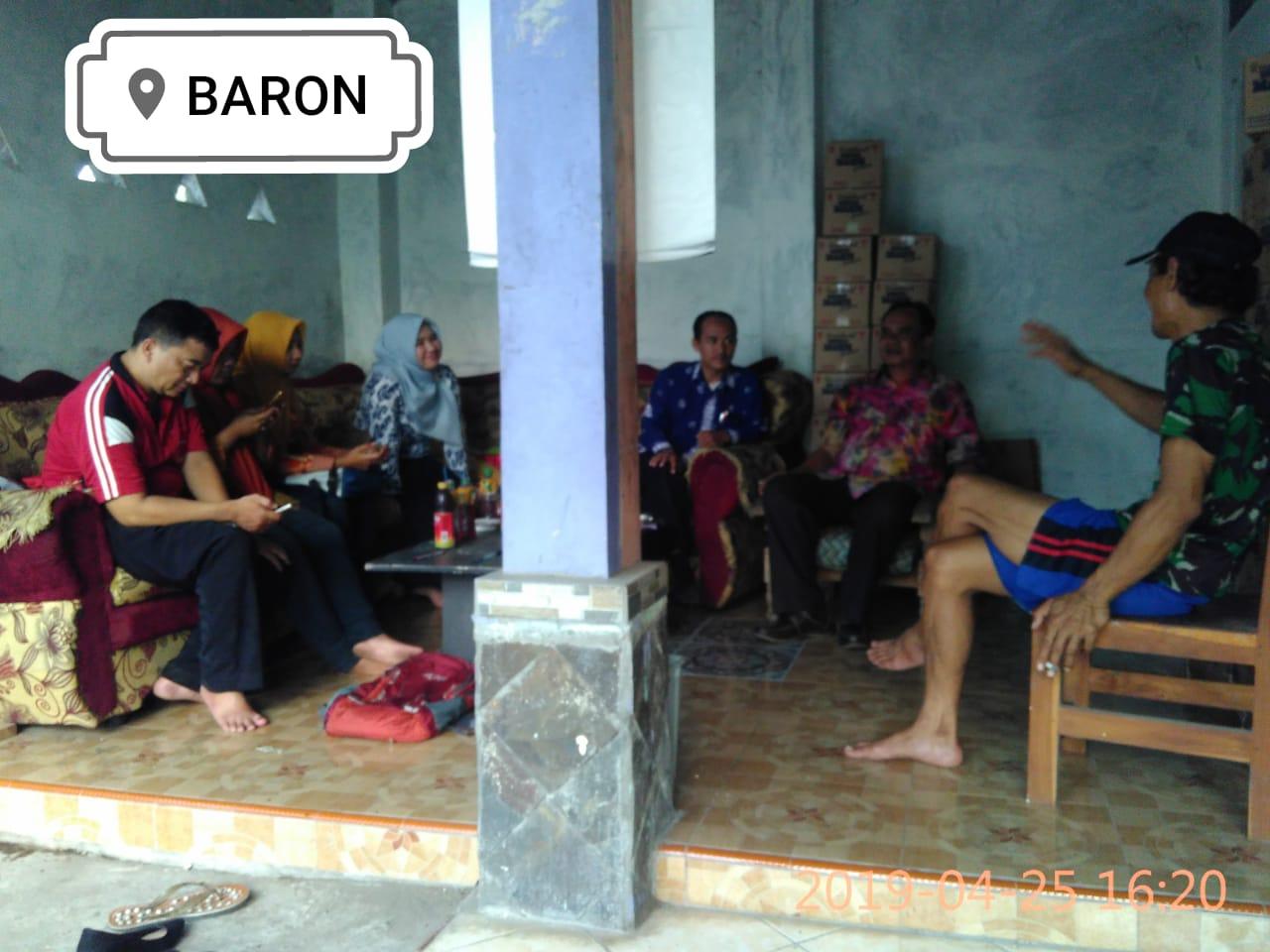 Supervisi PMTB 2019 di Kecamatan Baron 